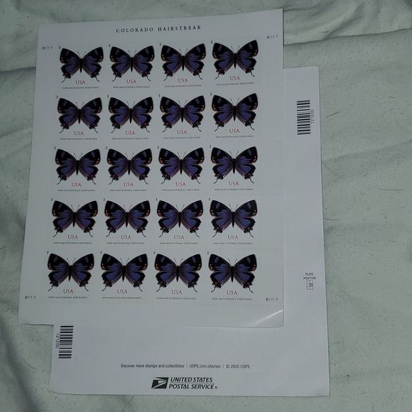 5 Eastern Tiger Swallowtail Butterfly Forever Stamps // Non  60 USPS Non-Machinable Surcharge Stamps Square or Irregular Envelopes Butterfly